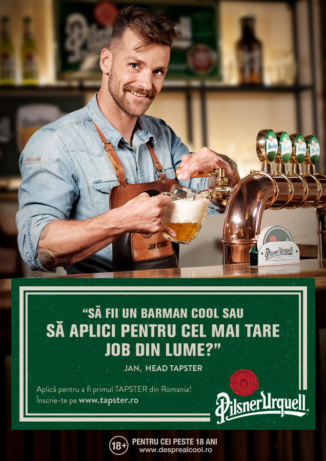 Pilsner Urquell recrutează primul Tapster din România