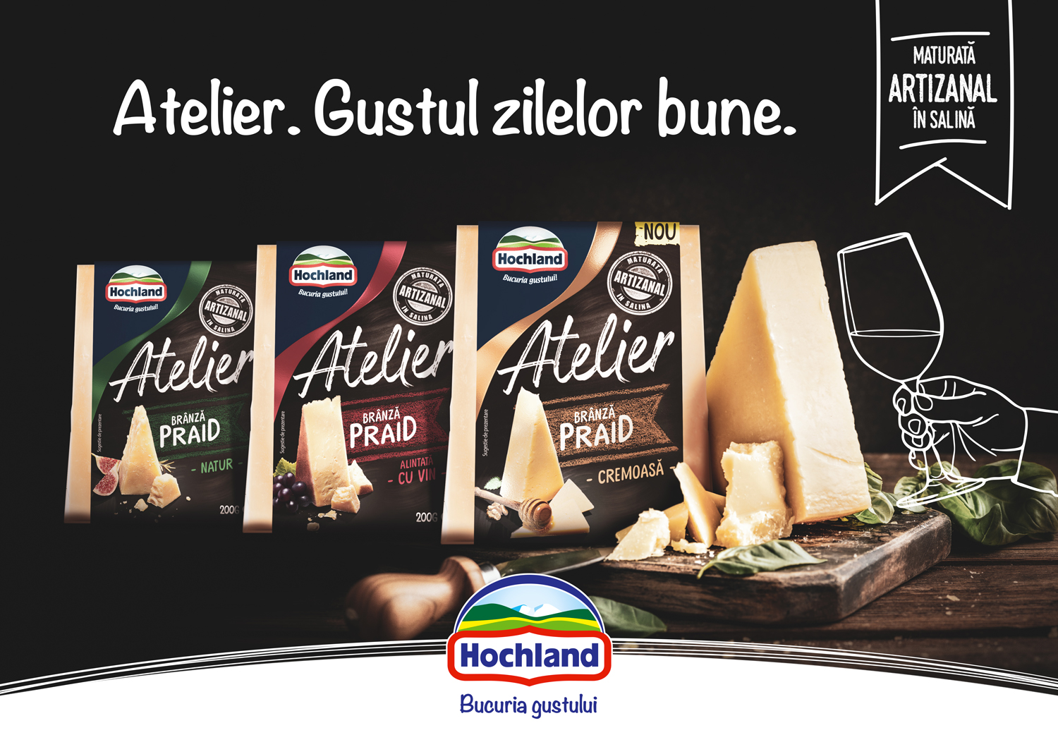Hochland relansează gama de specialități  sub numele „Atelier”