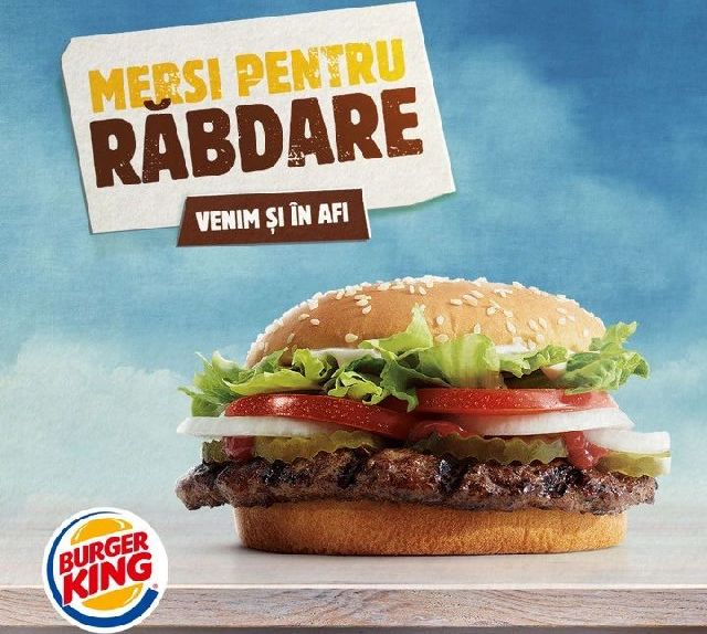 13 decembrie, AFI Cotroceni București: AmRest deschide cel de-al doilea restaurant Burger King în România