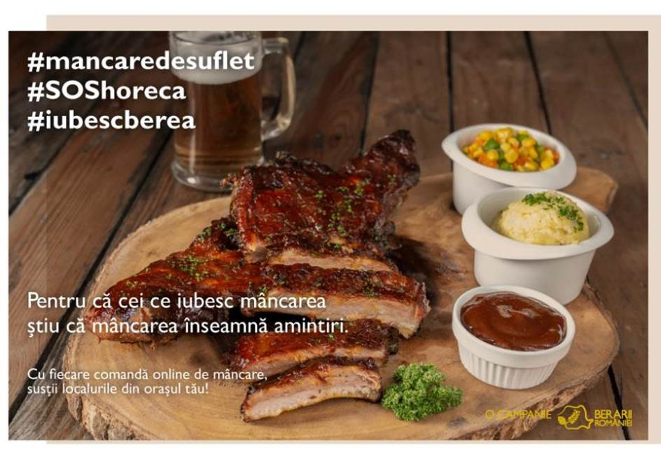 Berarii României lansează #MancareDeSuflet #SOSHoReCa, campania de susținere a sectorului HoReCa, puternic afectat de criza Covid-19