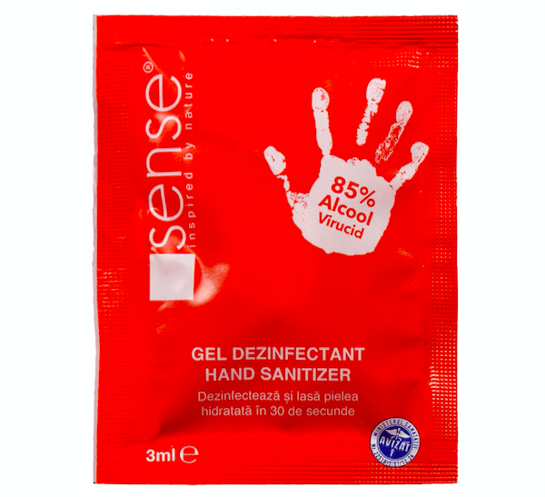 Plic gel dezinfectant pentru maini 3 ml