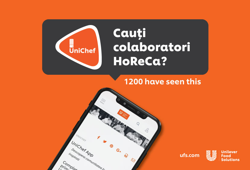 Secțiune nouă de joburi și colaborări HoReCa în aplicația UniChef