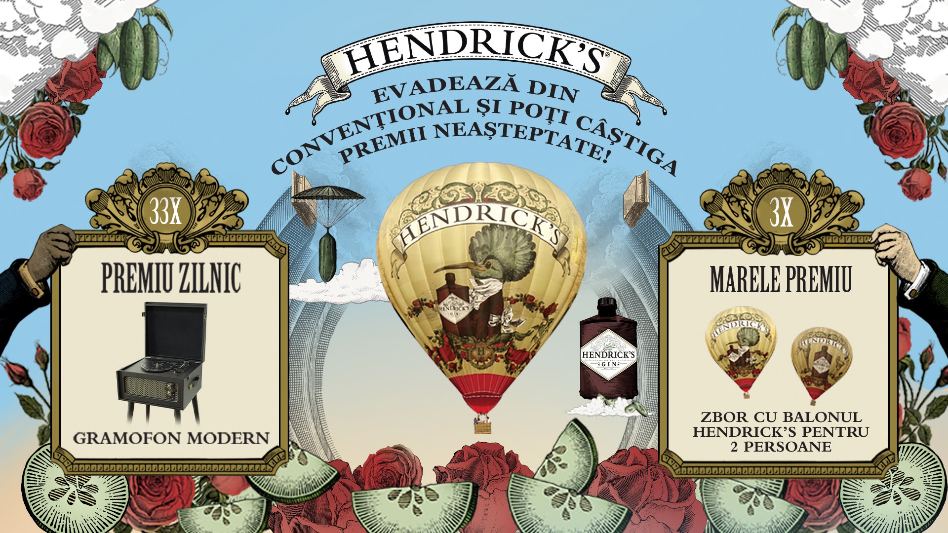Alexandrion Group anunță o campanie cu premii inedite, dedicată celor care iubesc Hendrick’s Gin
