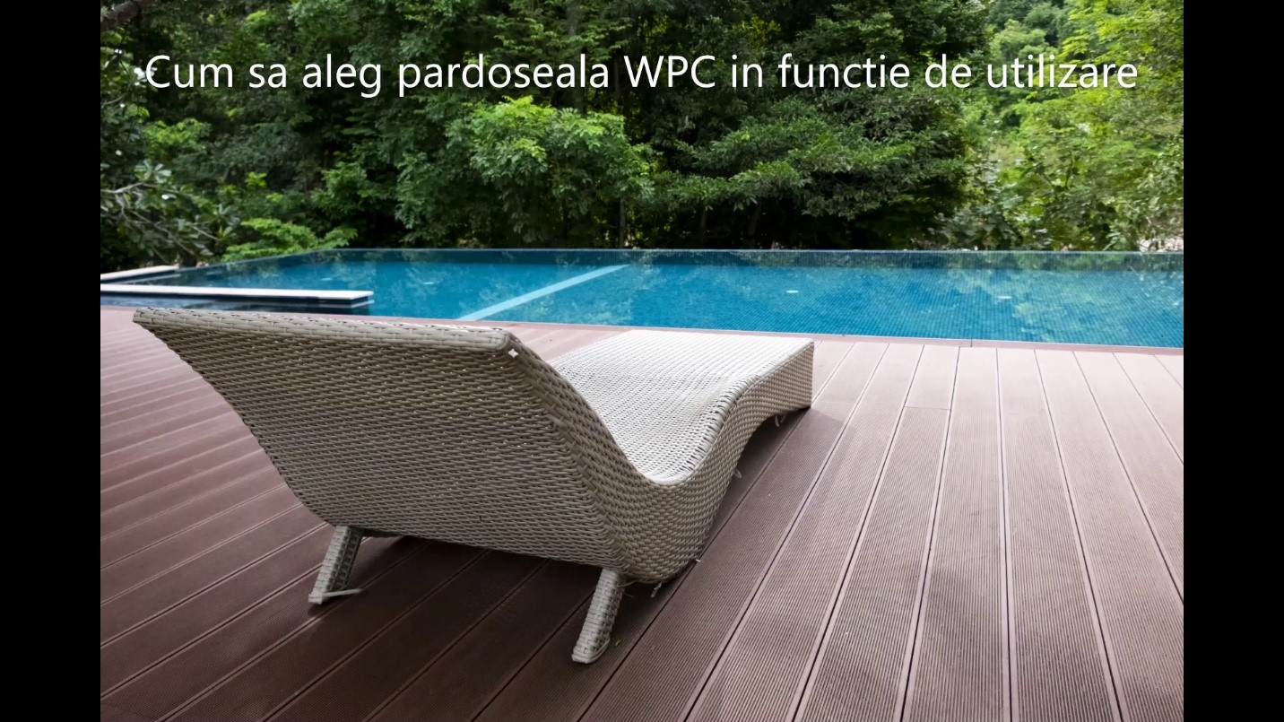 Cum sa aleg pardoseala WPC in functie de utilizarea acesteia