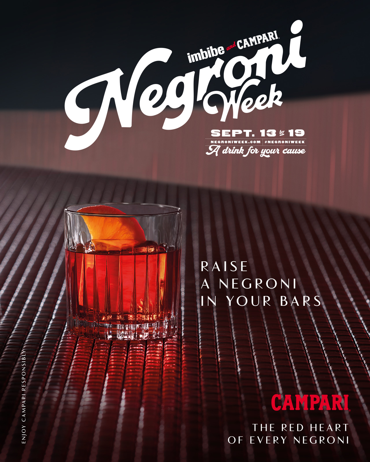 NEGRONI WEEK, eveniment global dedicat celebrului cocktail italian, se desfășoară în România în perioada 13-19 septembrie 2021