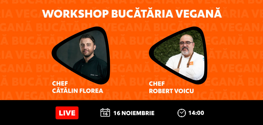 Participă la workshop-ul UniChef despre BUCĂTĂRIA VEGANĂ