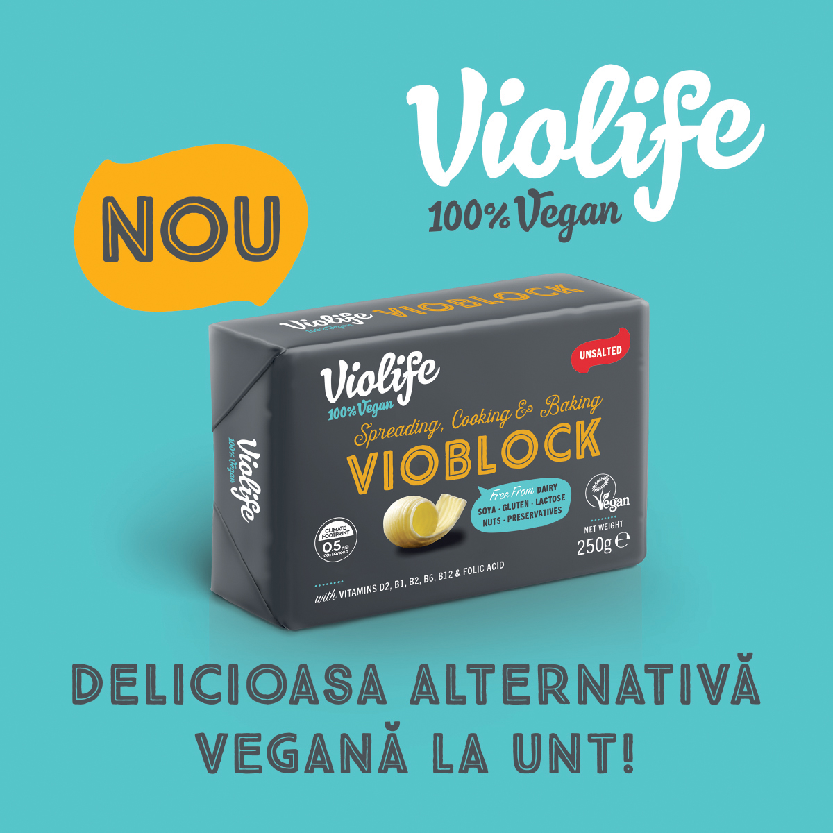 Upfield lansează pe piața românească  Violife Vioblock – o alternativă 100% vegană la unt