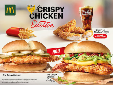 McDonald’s lansează noi produse de pui în ediție limitată