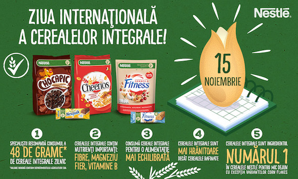 Specialiștii recomandă consumul a cel puțin 48 de grame de cereale integrale zilnic, cu toate acestea românii le consumă doar de 2 sau 3 ori pe săptămână