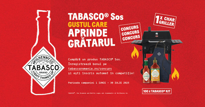 Gust și distracție cu  „TABASCO® Sos – Gustul care aprinde grătarul !”