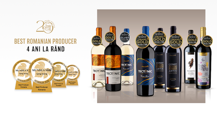 O realizare fără precedent: Crama Gîrboiu, prima cramă din România cu 4 titluri consecutive BEST ROMANIAN PRODUCER la MUNDUS VINI