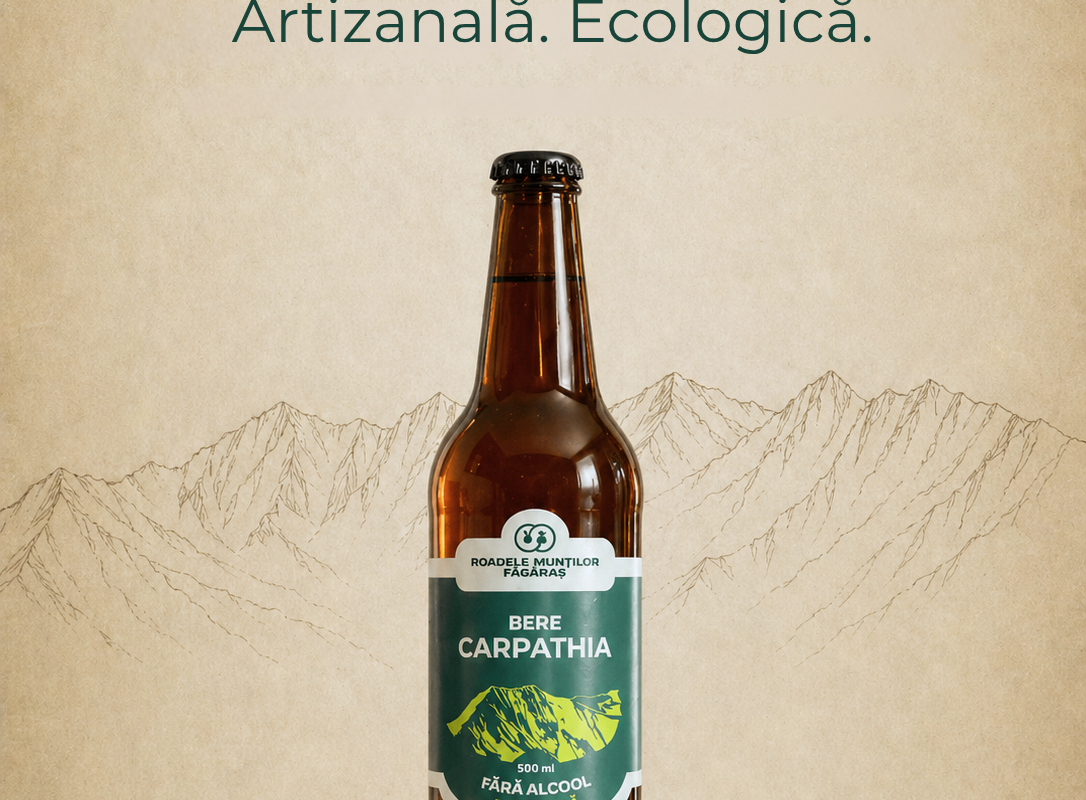 Pardon Brewery lansează Carpathia fără alcool, prima bere artizanală ecologică fără alcool din România