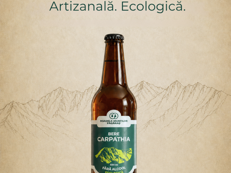Pardon Brewery lansează Carpathia fără alcool, prima bere artizanală ecologică fără alcool din România