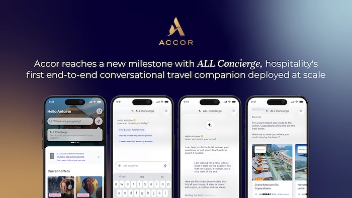 Accor marchează o nouă etapă în inovația digitală cu ALL Concierge, primul asistent conversațional de călătorie end-to-end din industria ospitalității, implementat la scară largă